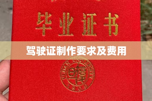 岳池驾驶证制作要求及费用