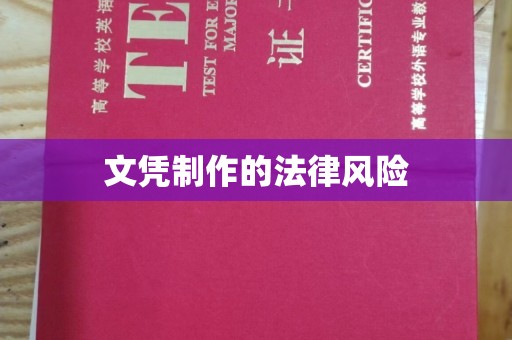 岳池文凭制作的法律风险