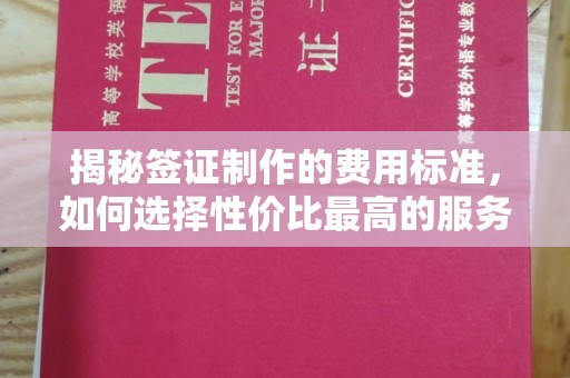岳池揭秘签证制作的费用标准，如何选择性价比最高的服务？